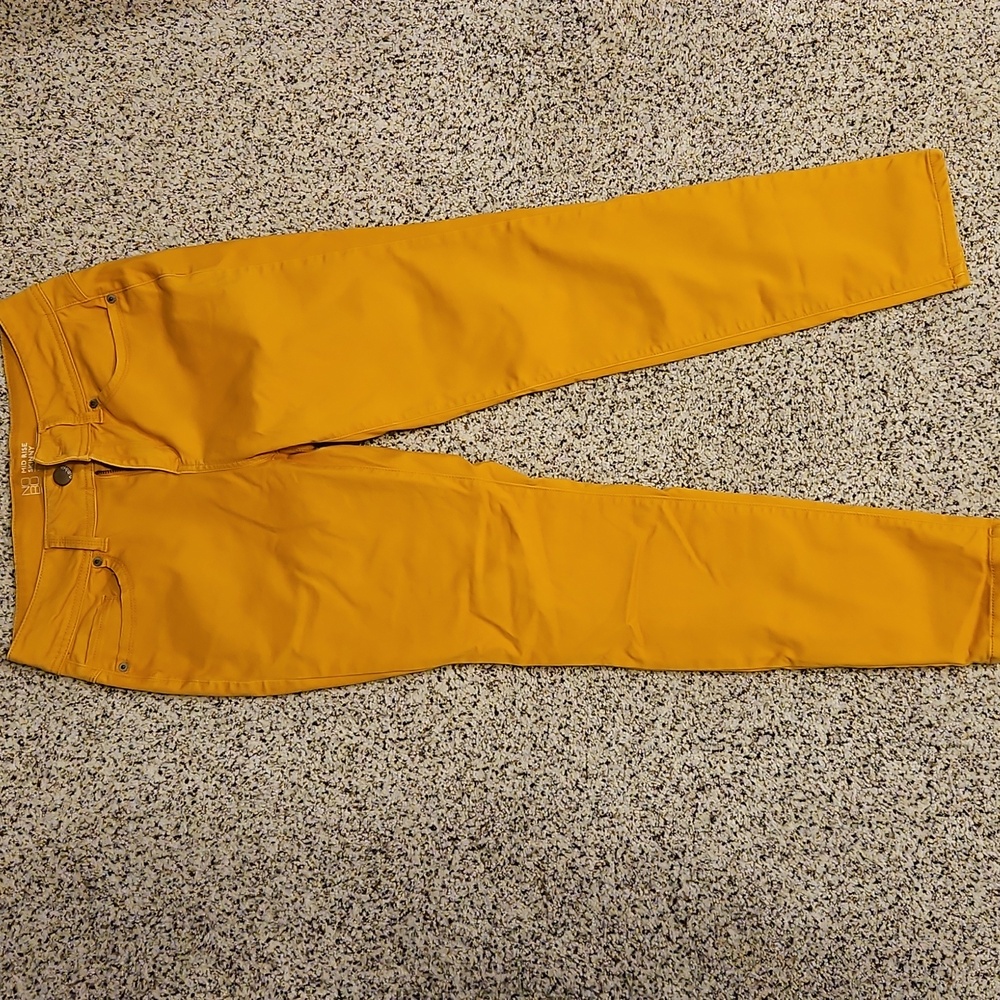 Mustard Yellow Skinny Stretch Jeans